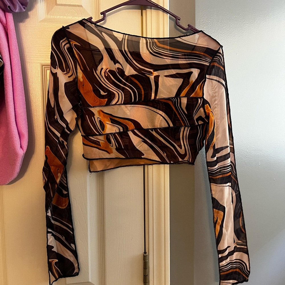 Chic Swirl Mini Skirt